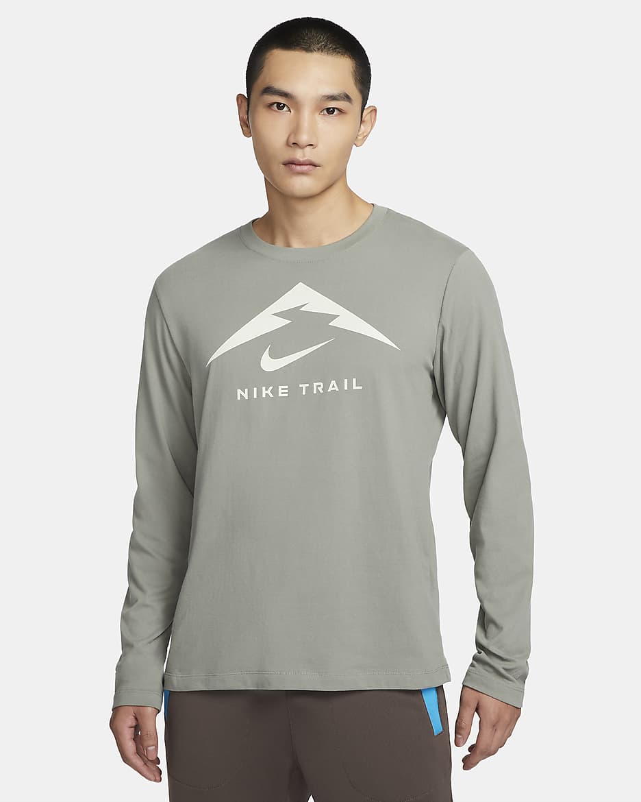 Nike Dri FIT Men s Long Sleeve Trail Running T Shirt. Nike JP